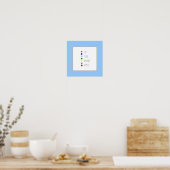 Poster Equilibre de sommeil Manger Design Chakra simple (Cuisine)