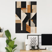 Poster Équilibre Géométrique (Bureau à domicile)