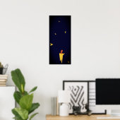 Poster EQUILIBRE Jaune noir (Bureau à domicile)
