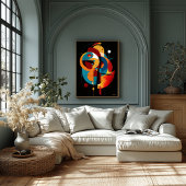 Poster Équilibre Orbital Géométrie Moderne Constructivism