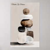 Poster Équilibre Zen Moderne (Devant)