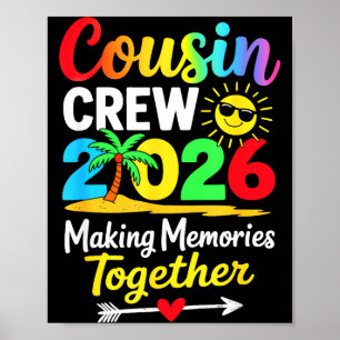 Poster Équipage de cousins 2026 créant des souvenirs fami