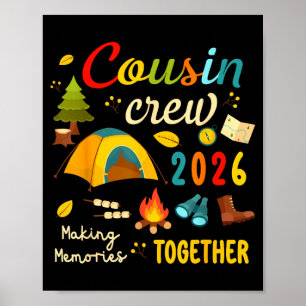 Poster Équipage de cousins 2026 créant des souvenirs voya