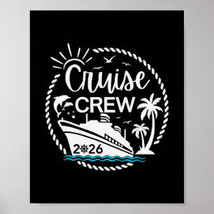 Poster Équipage de croisière 2026 Croisières pour famille