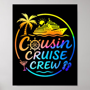 Poster Équipage de croisière de cousin Trocal tenue de va