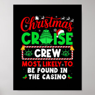 Poster Équipage de croisière de Noël le plus susceptible