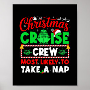 Poster Équipage de croisière de Noël le plus susceptible