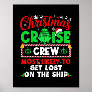 Poster Équipage de Croisière de Noël le Plus Susceptible