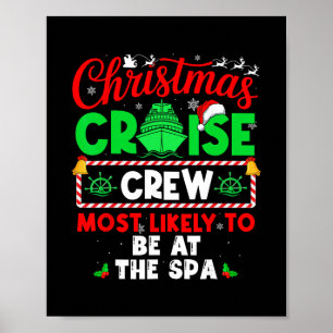 Poster Équipage de croisière de Noël le plus susceptible