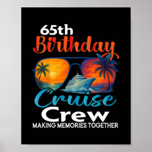 Poster Équipage de croisière pour les 65 ans Friends Vaca