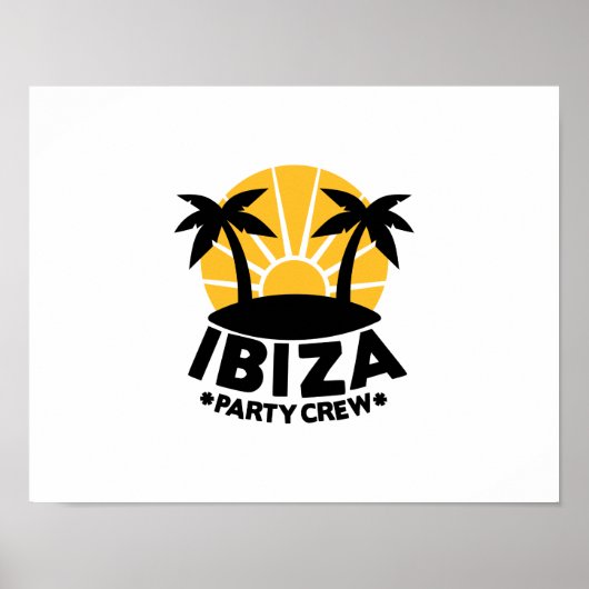 Poster Équipage de la fête d'Ibiza (Devant)