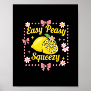Poster Équipage de limonade Easy Peasy Lemon Squeezy drôl