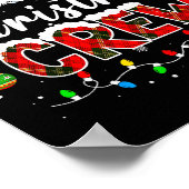 Poster Équipage de Noël Lumières de Noël Pyjamas assortis (Coin)