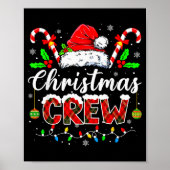 Poster Équipage de Noël Lumières de Noël Pyjamas assortis (Devant)