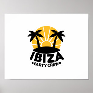 Poster Équipage de partie d'Ibiza