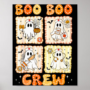 Poster Équipage Groovy Boo Boo Infirmière Fantôme Drôle F