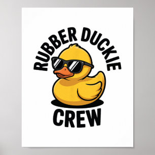 Poster Équipage Rubber Duckie Bateau Ponton Canard en Cao
