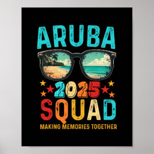 Poster Équipe Aru 2025 Vacances Amis Famille T-Shirt Corr