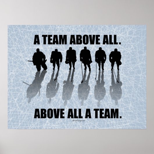 Poster Équipe au-dessus de tous (Hockey) (Devant)