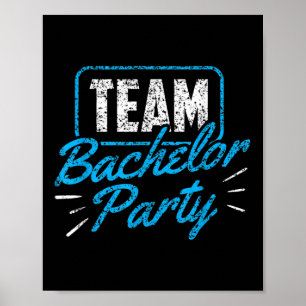 Poster Équipe Bachelor Party Mariée Groom _3