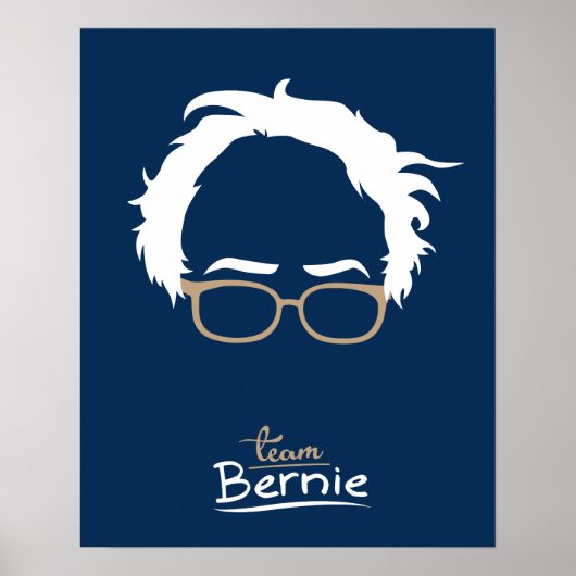 Poster Équipe Bernie - Bernie Sanders pour président (Devant)