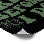 Poster Équipe cabine Avant De Faire Du Camping De Mariées (Coin)