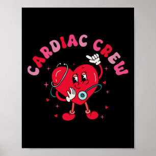 Poster Équipe Cardiaque Go With Flow Cœur Cardiologie Val