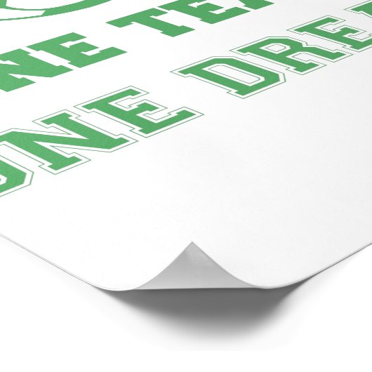 Poster Équipe Citer une équipe un Rêve Soccer (Coin)