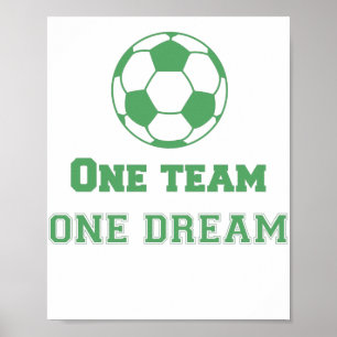 Poster Équipe Citer une équipe un Rêve Soccer