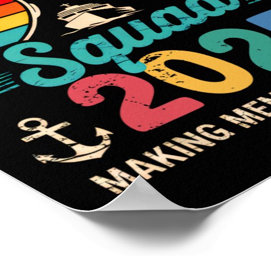 Poster Équipe Croisière 2025 Groupe Familial Correspondan (Coin)