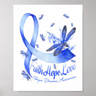 Poster Équipe cycliste Faith Hope Love Pompe Disease