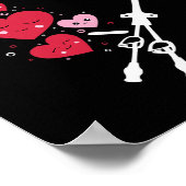 Poster Équipe d'accès vasculaire de la Saint-Valentin du (Coin)