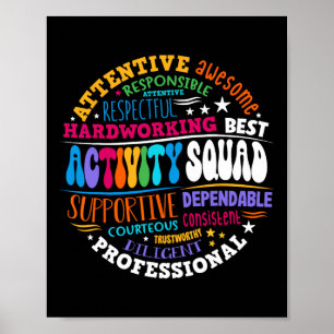 Poster Équipe d'activité Équipe instantanée Professionnel