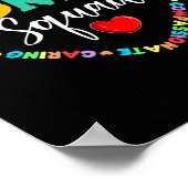 Poster Équipe d'administration du coeur mignon Amusant Pr (Coin)