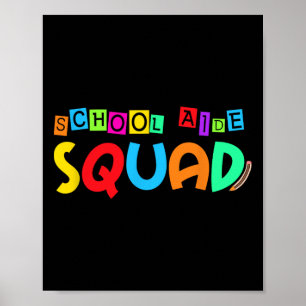 Poster Équipe d'aide scolaire rentrée scolaire professeur