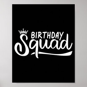 Poster Équipe d'anniversaire