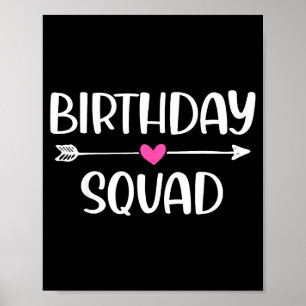 Poster Équipe d'anniversaire Cadeau drôle Hommes Garçons 