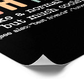 Poster Équipe de 4e année enseignant Comme une équipe nor (Coin)