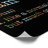 Poster Équipe de 5e année amusante Comme normale, mais Gl (Coin)