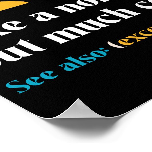 Poster Équipe de 5e année Comme une équipe normale, mais (Coin)