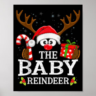 Poster Équipe de 99 rennes de Noël assortis - Adultes uni