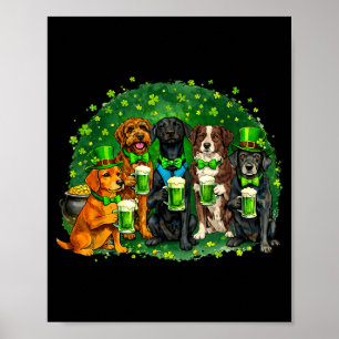 Poster Équipe de amateurs de chiens de la Saint-Patrick