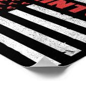 Poster Équipe de badminton Drapeau américain Badminton Us (Coin)