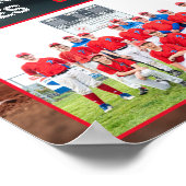 Poster Équipe de baseball | Mate de mémoire photo (Coin)