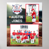 Poster Équipe de baseball | Mate de mémoire photo (Devant)