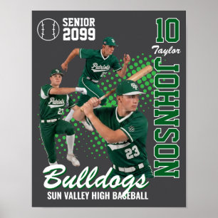 Poster Équipe de baseball Photo personnalisée Soirée seni