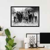 Poster Équipe de baseball robuste 1908 (Bureau à domicile)