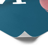 Poster Équipe de basket-ball personnalisée (Coin)