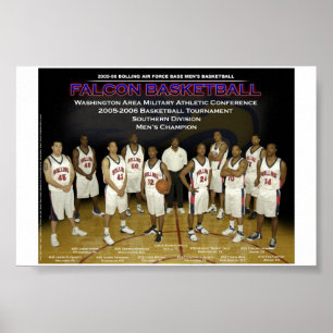 Poster Équipe de basket de Bolling AFB
