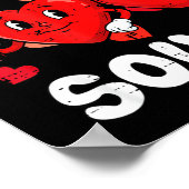 Poster Équipe de blouse de la Saint-Valentin infirmière c (Coin)